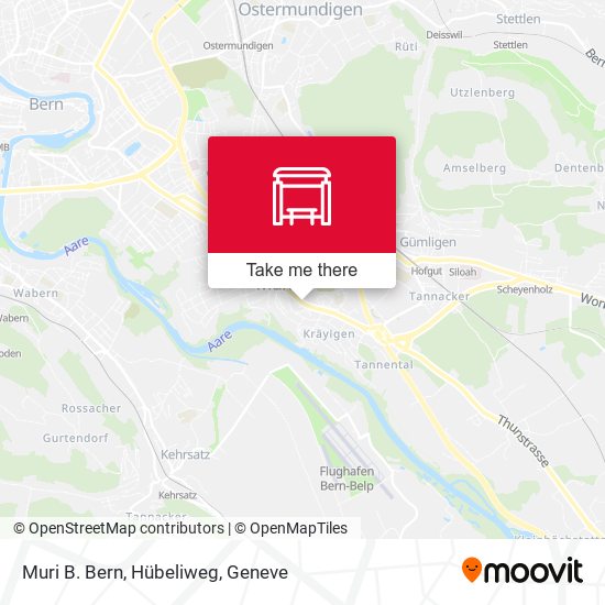 Muri B. Bern, Hübeliweg map