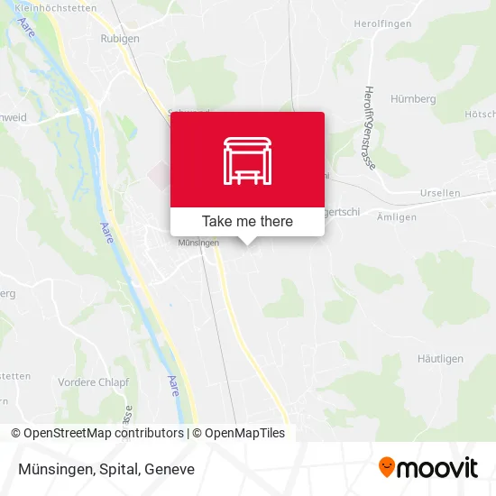 Münsingen, Spital map
