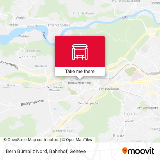 Bern Bümpliz Nord, Bahnhof plan