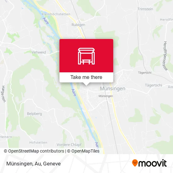 Münsingen, Au map