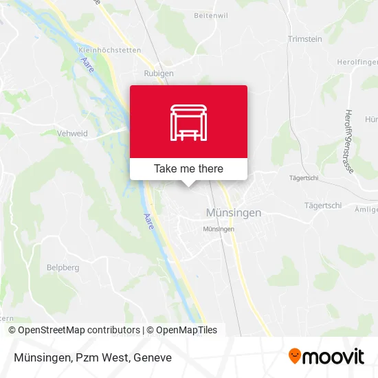Münsingen, Pzm West map