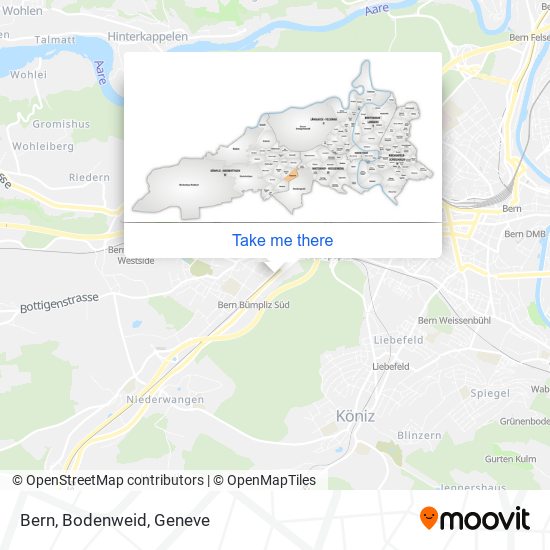 Bern, Bodenweid map