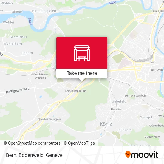 Bern, Bodenweid map
