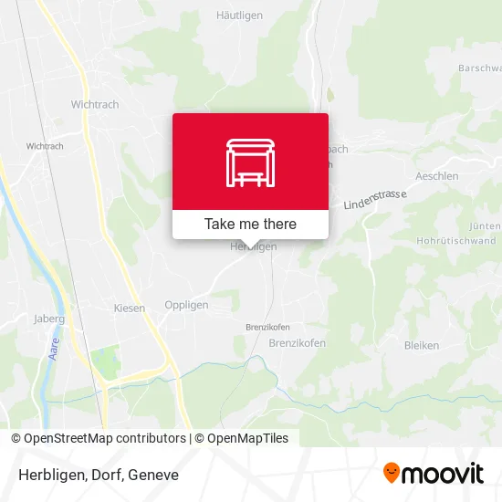Herbligen, Dorf map