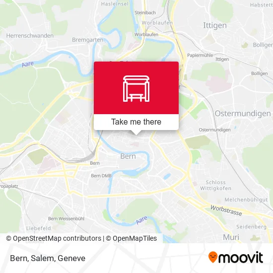 Bern, Salem map