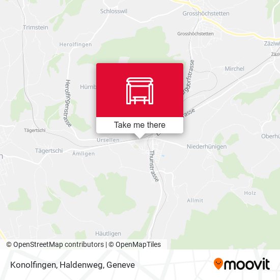 Konolfingen, Haldenweg Karte