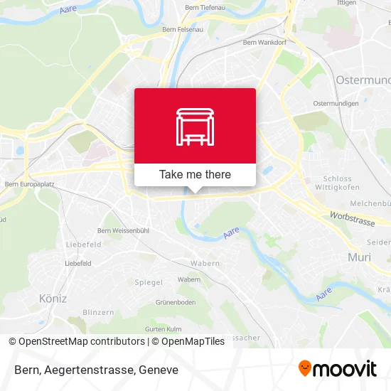 Bern, Aegertenstrasse plan