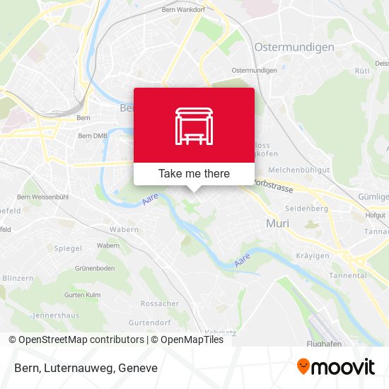 Bern, Luternauweg Karte