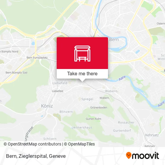 Bern, Zieglerspital map