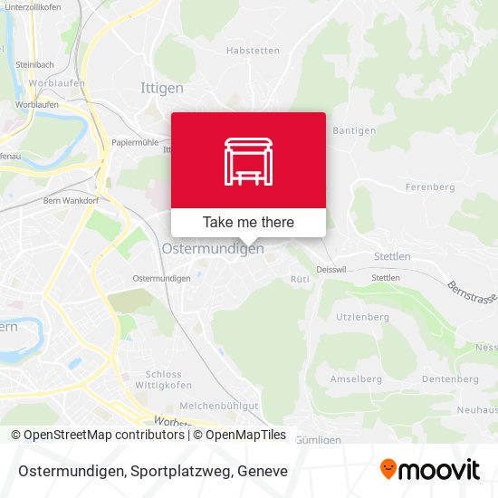 Ostermundigen, Sportplatzweg Karte