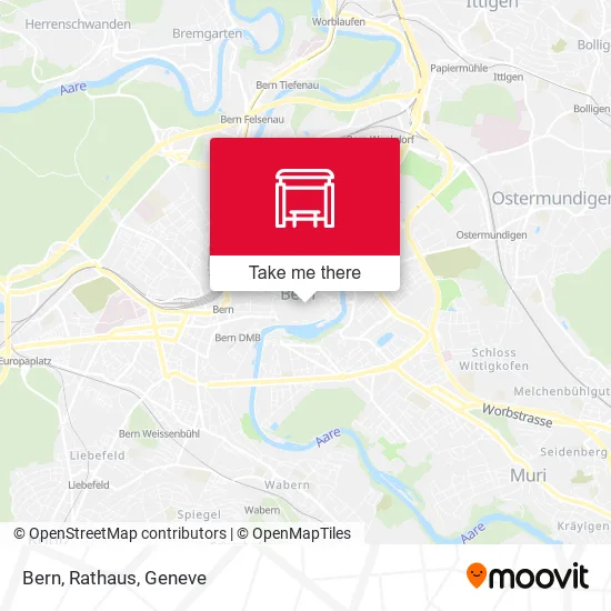 Bern, Rathaus map
