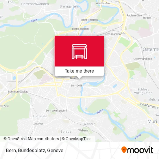 Bern, Bundesplatz map