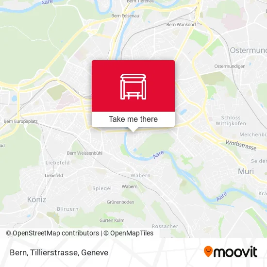 Bern, Tillierstrasse map