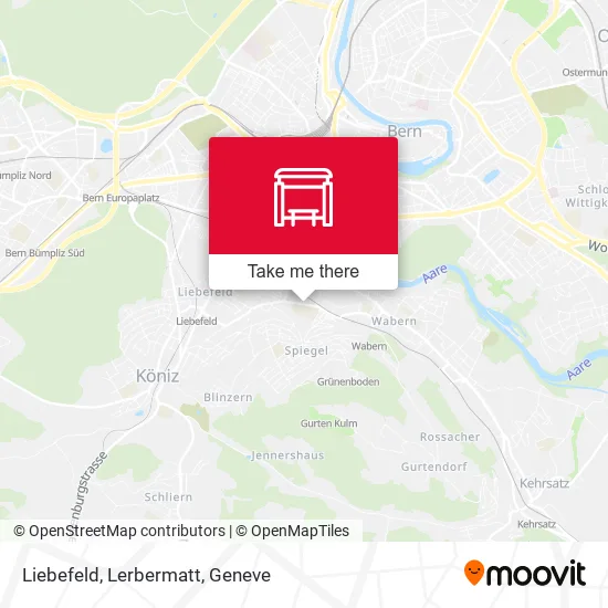 Liebefeld, Lerbermatt map