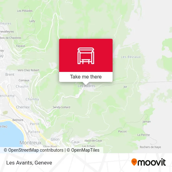 Les Avants map