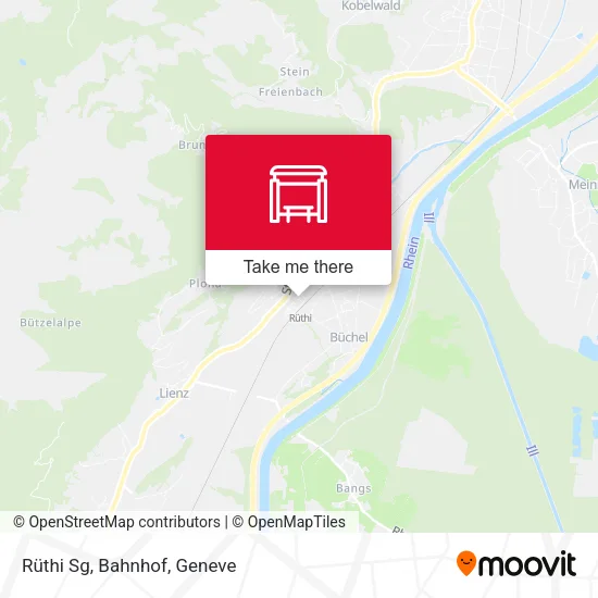 Rüthi Sg, Bahnhof map