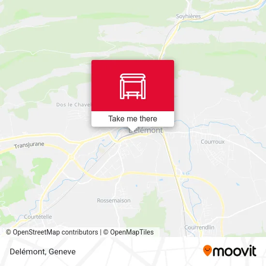Delémont map