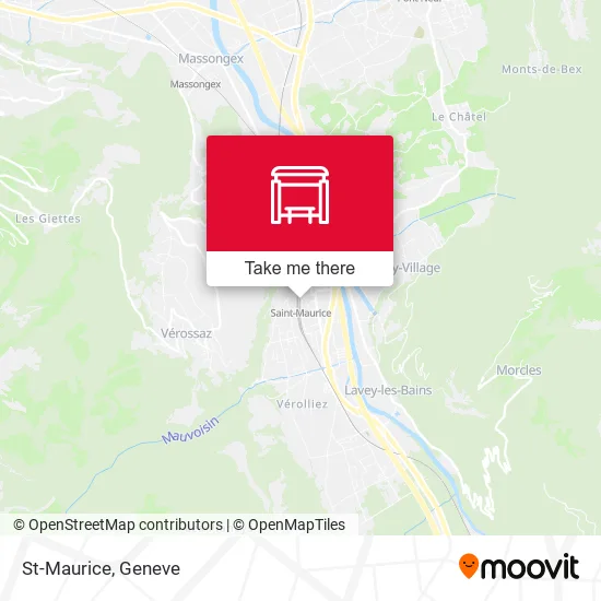 St-Maurice map