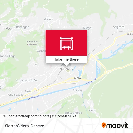 Sierre/Siders map