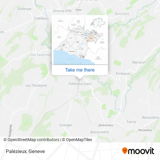 Palézieux map