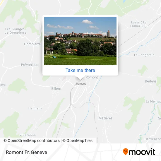 Romont Fr map