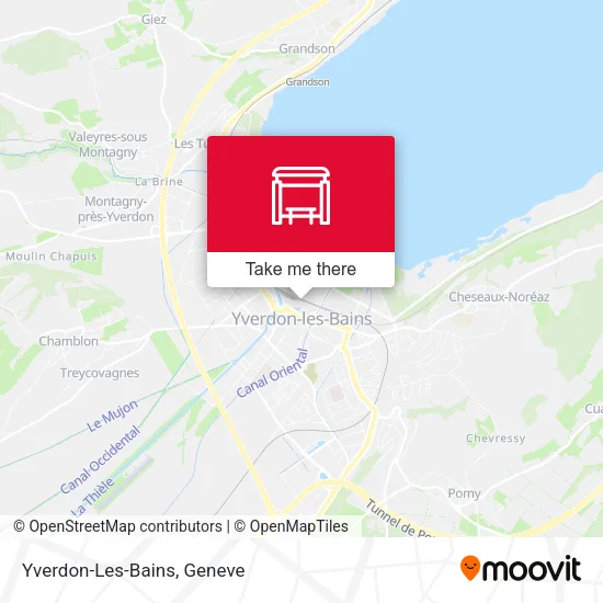 Yverdon-Les-Bains map