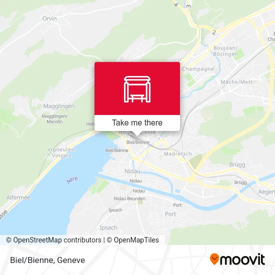 Biel/Bienne map