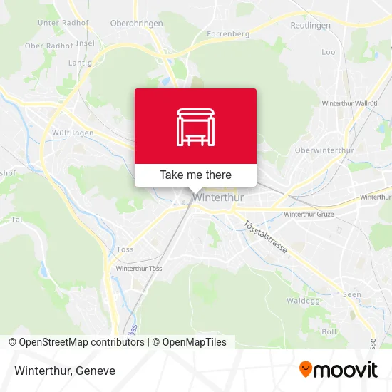 Winterthur map