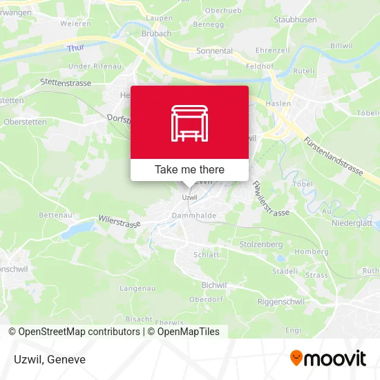 Uzwil map