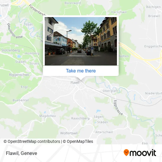 Flawil map