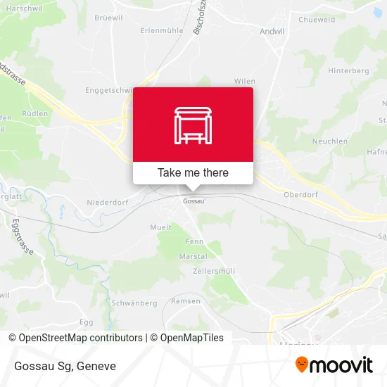 Gossau Sg map