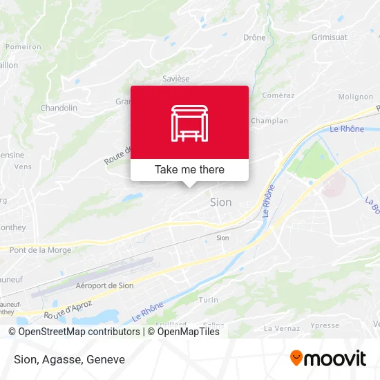 Sion, Agasse map