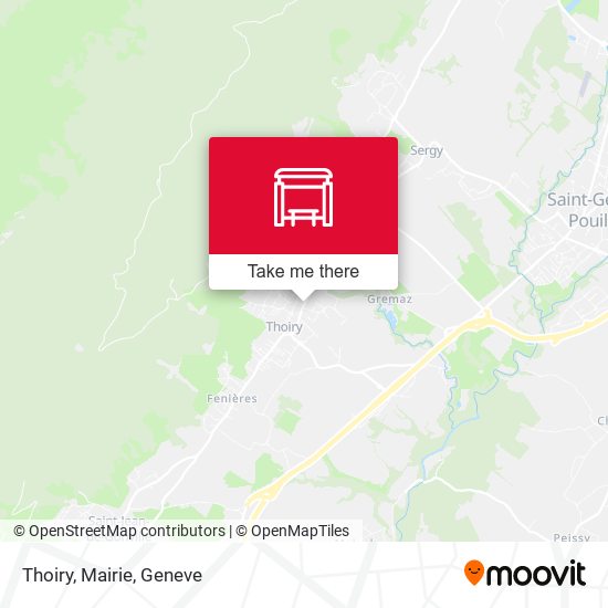 Thoiry, Mairie map