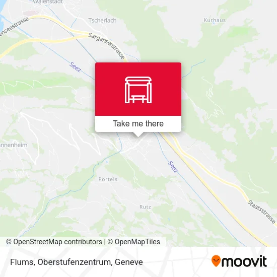 Flums, Oberstufenzentrum map