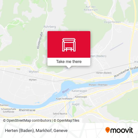 Herten (Baden), Markhof map