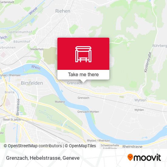 Grenzach, Hebelstrasse map