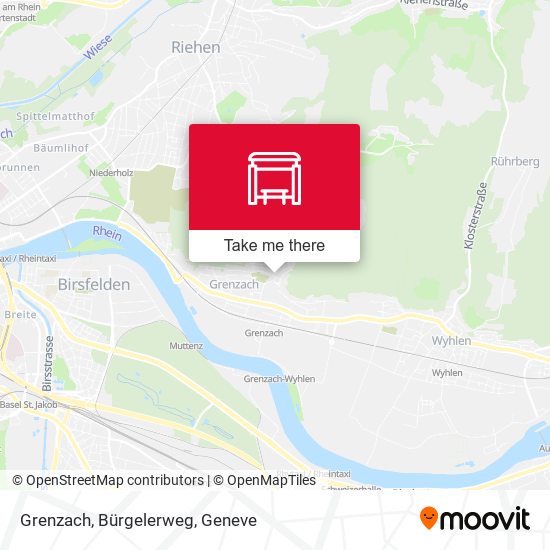 Grenzach, Bürgelerweg map