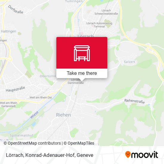 Lörrach, Konrad-Adenauer-Hof map