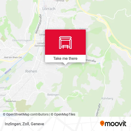 Inzlingen, Zoll map