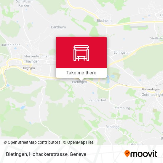 Bietingen, Hohackerstrasse map