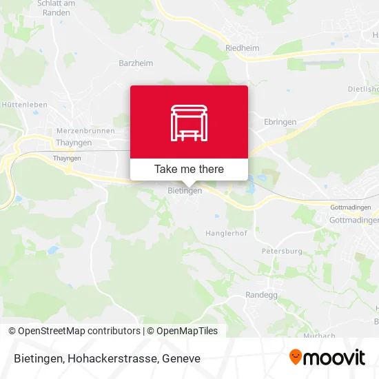 Bietingen, Hohackerstrasse map