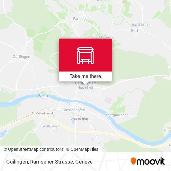 Gailingen, Ramsener Strasse map