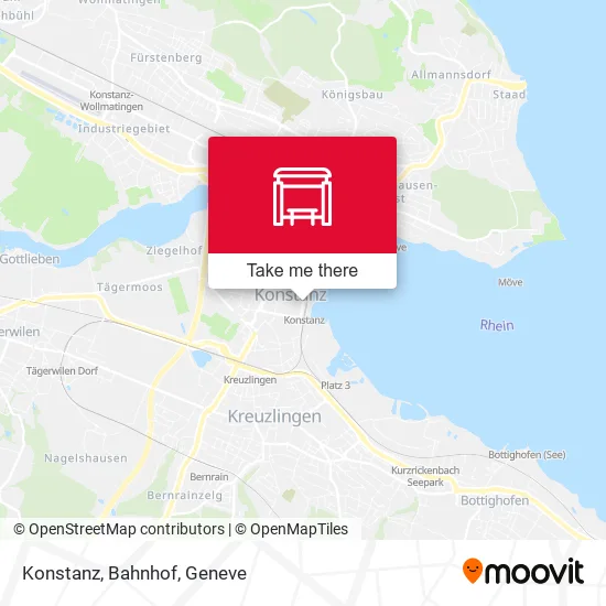 Konstanz, Bahnhof map