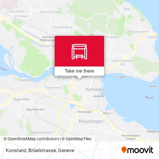 Konstanz, Brüelstrasse map