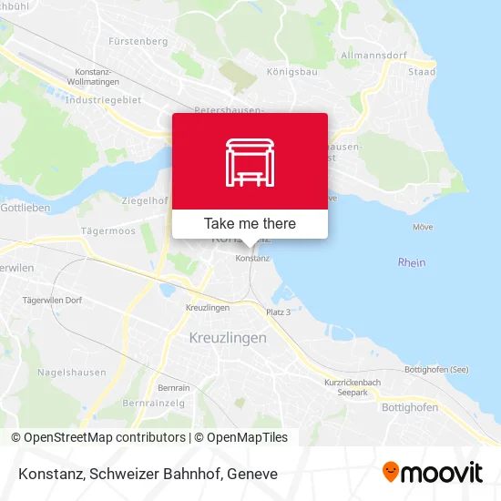 Konstanz, Schweizer Bahnhof map