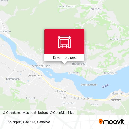 Öhningen, Grenze map