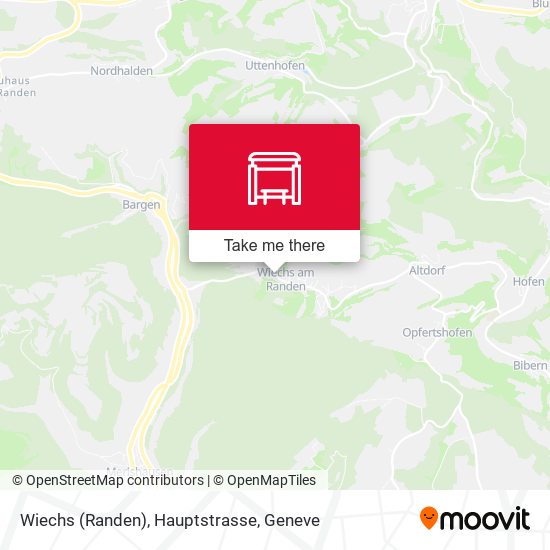 Wiechs (Randen), Hauptstrasse map
