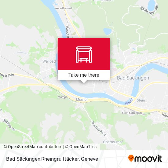 Bad Säckingen,Rheingruittäcker map