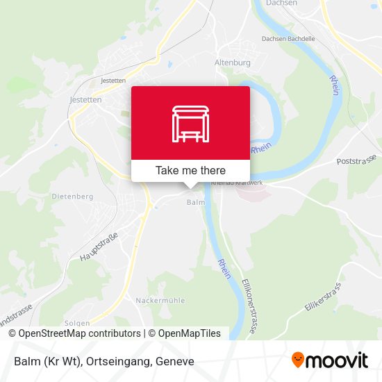 Balm (Kr Wt), Ortseingang map