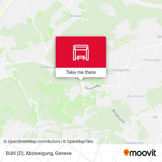 Bühl (D), Abzweigung map